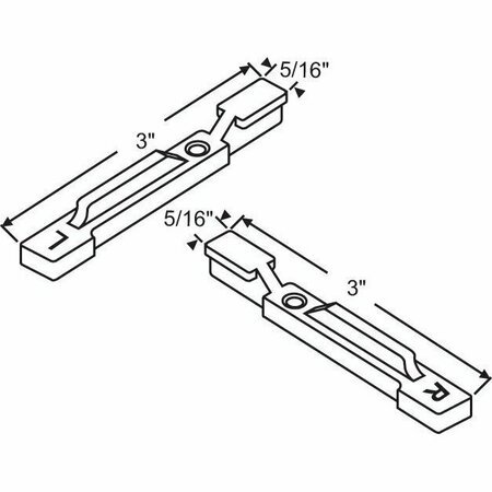 STRYBUC Pivot Bar Set LH and RH 62-618A